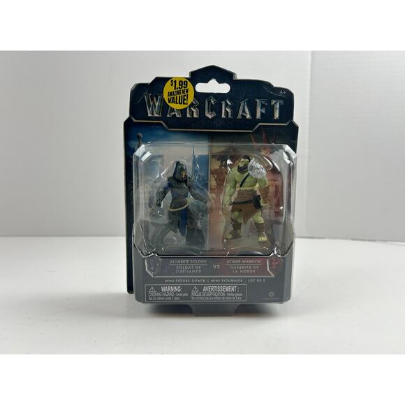 Warcraft Alliance vs Horde 2-Pack Mini Figures NIP - Picture 1 of 7
